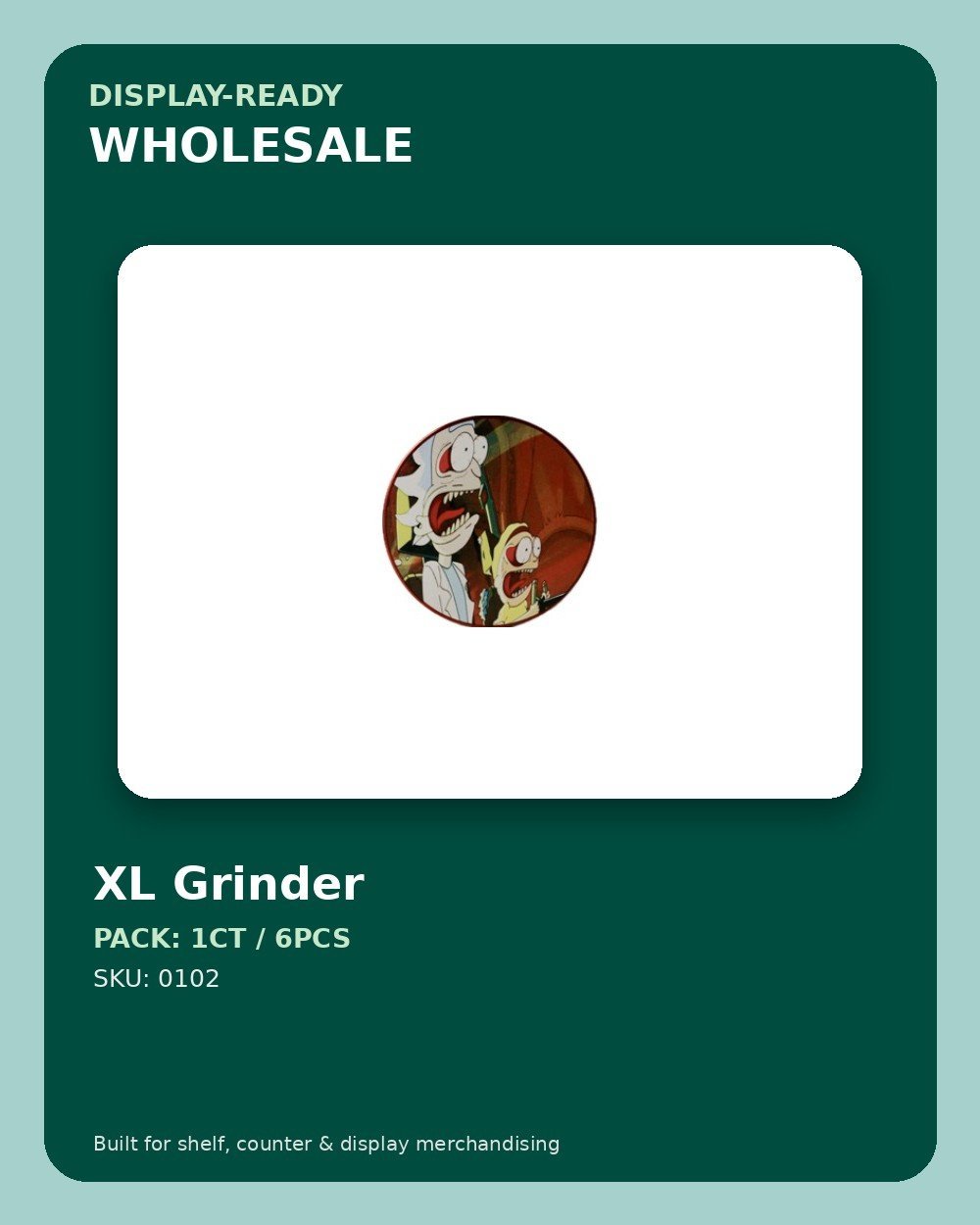 XL Grinder - wholesale pack and details