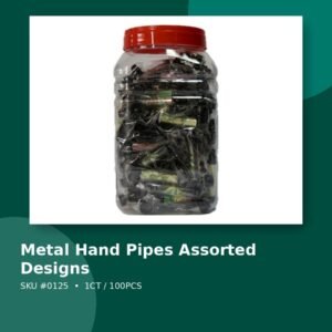Metal Hand Pipes Assorted Designs