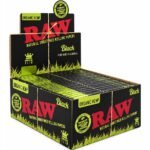 RAW Black Organic Hemp Rolling Papers 32 Leaves (Rolling Papers) - wholesale