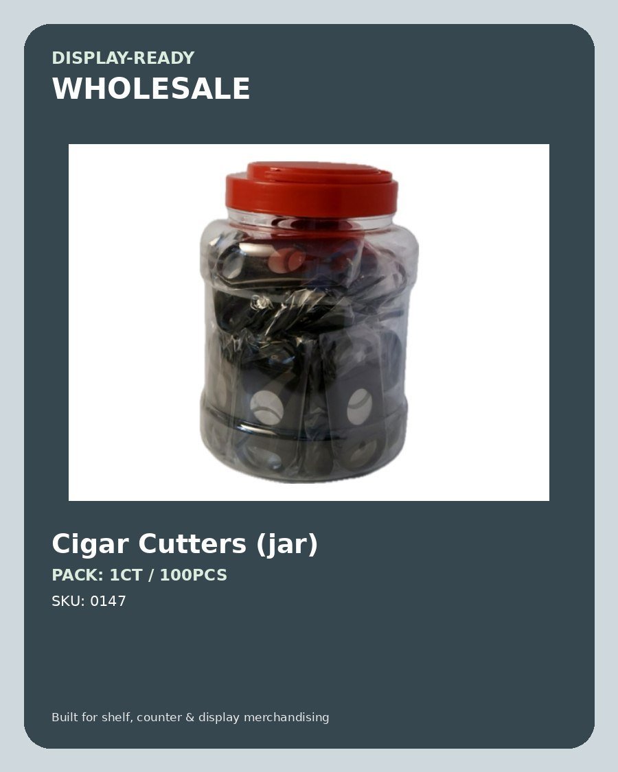 Cigar Cutters (jar) - wholesale pack and details