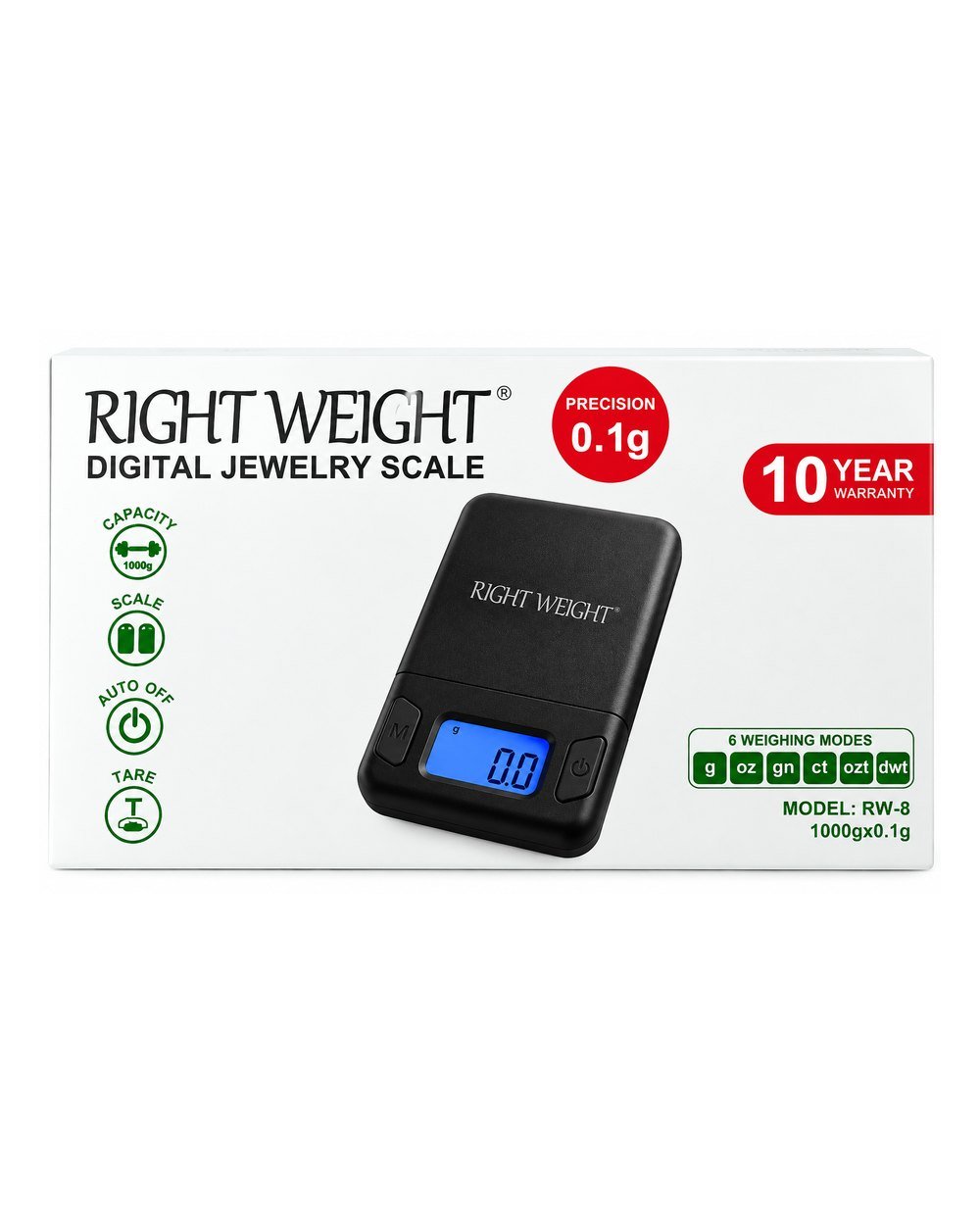 RW-8 Right Weight Scale 1000g x 0.01g - wholesale