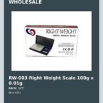 RW-003 Right Weight Scale 100g x 0.01g - wholesale pack and details