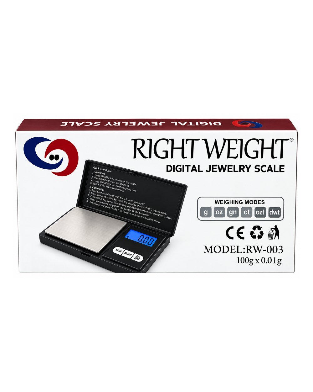 RW-003 Right Weight Scale 100g x 0.01g - wholesale