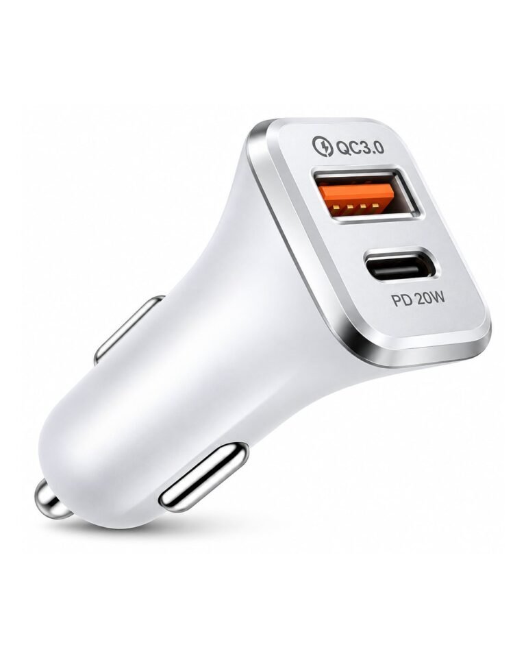 Dual Port Car Charger 3.1A (USB + Type-C)