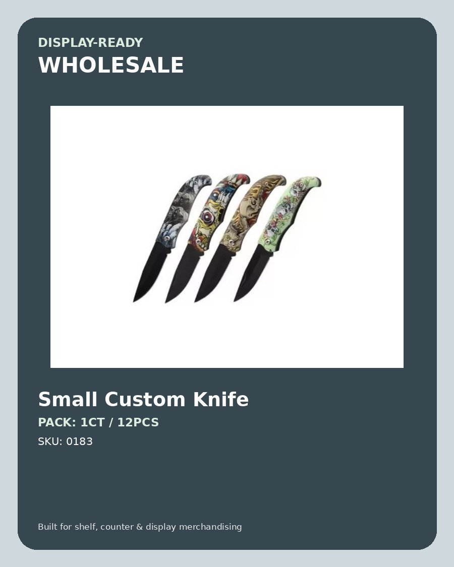 Small Custom Knife - wholesale pack and details