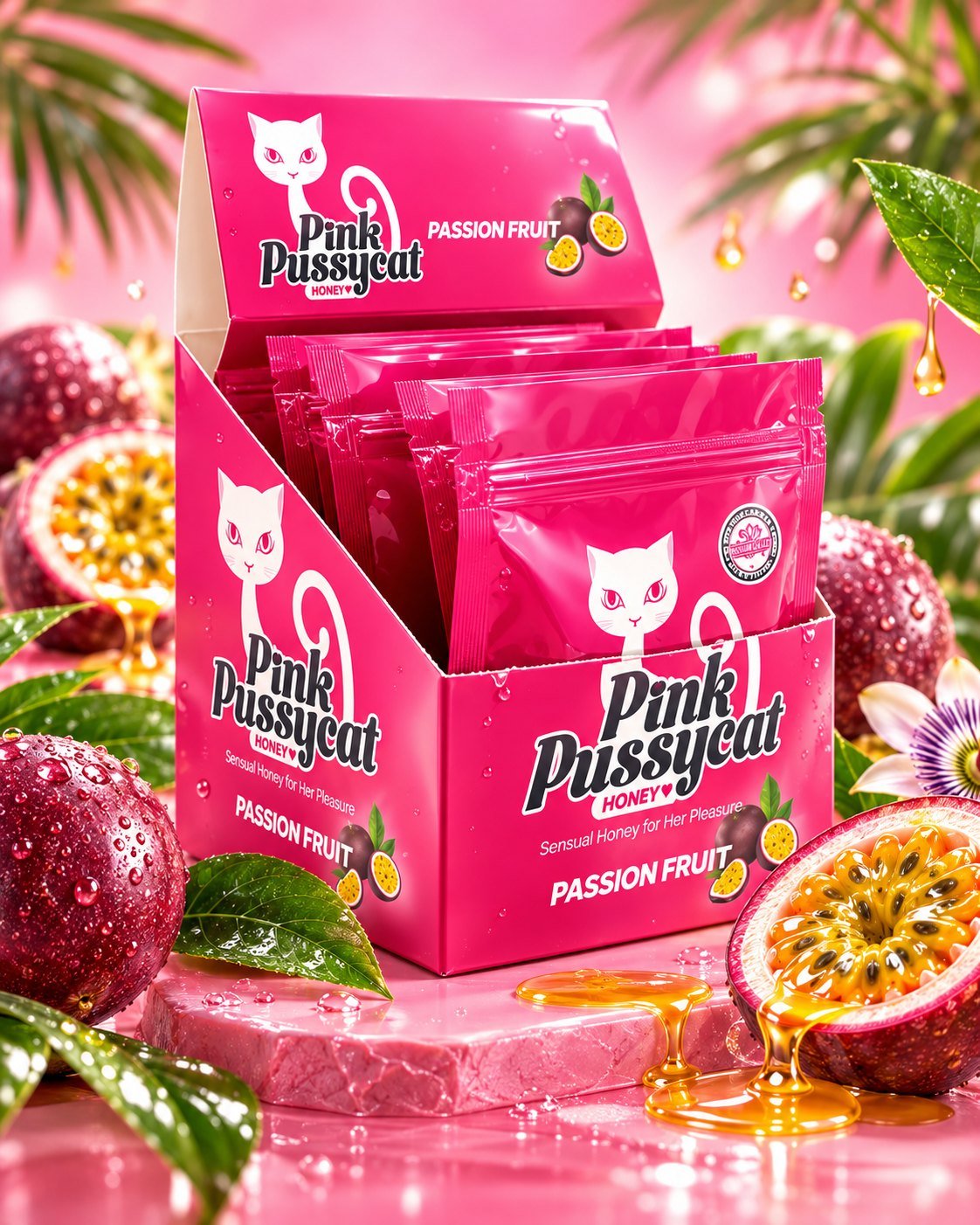 Pink Pussycat Honey Passion Fruit