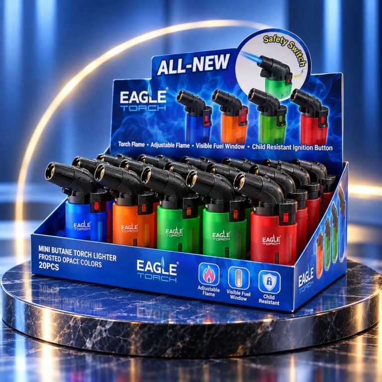 Eagle Torch Mini Butane Torch Lighter Frosted Opaque Colors