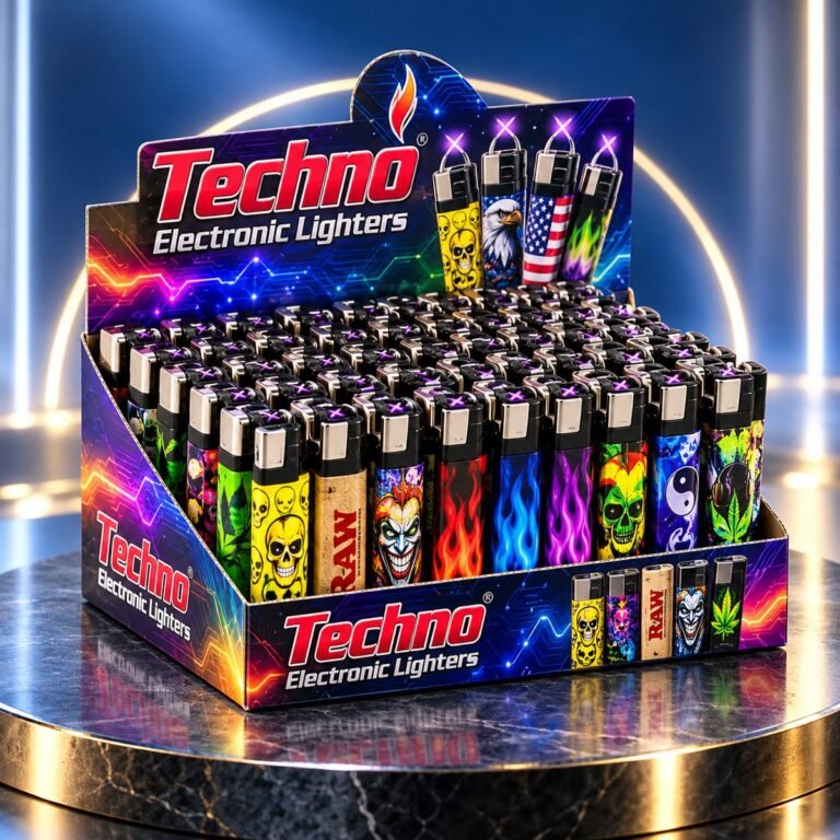 Techno Electronic Lighters - Assorted Designs
