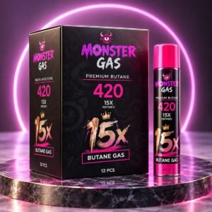 Monster Gas 420 Premium Butane 15X