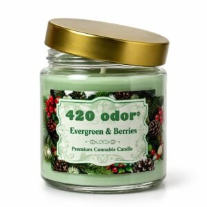 420 Odor Candle - Evergreen & Berries