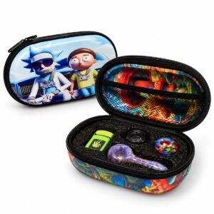 Glass Hand Pipe Kit- Hard Case, Assorted Designs