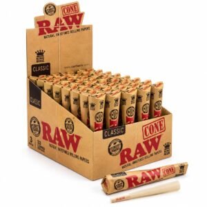 RAW Classic King Size Pre-Rolled Cones 3pk (Rolling Papers)