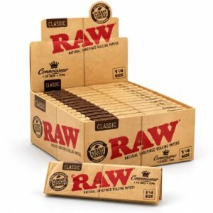 RAW Classic Connoisseur 1¼ Rolling Papers + Tips 50 Leaves / 50 Tips (Rolling Papers)