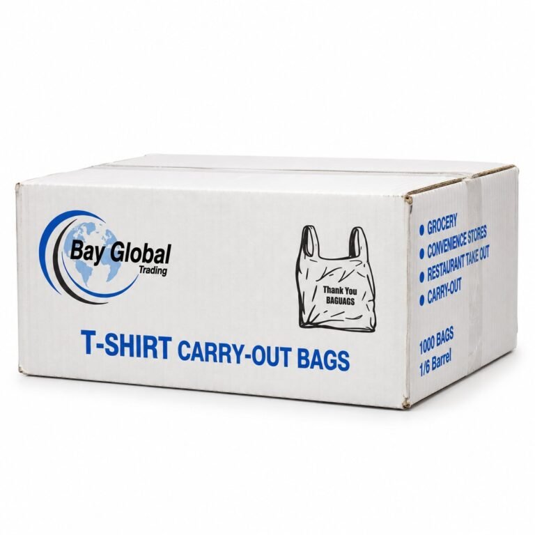 Bay Global T-Shirt Carry-Out Bags 1/6 Barrel