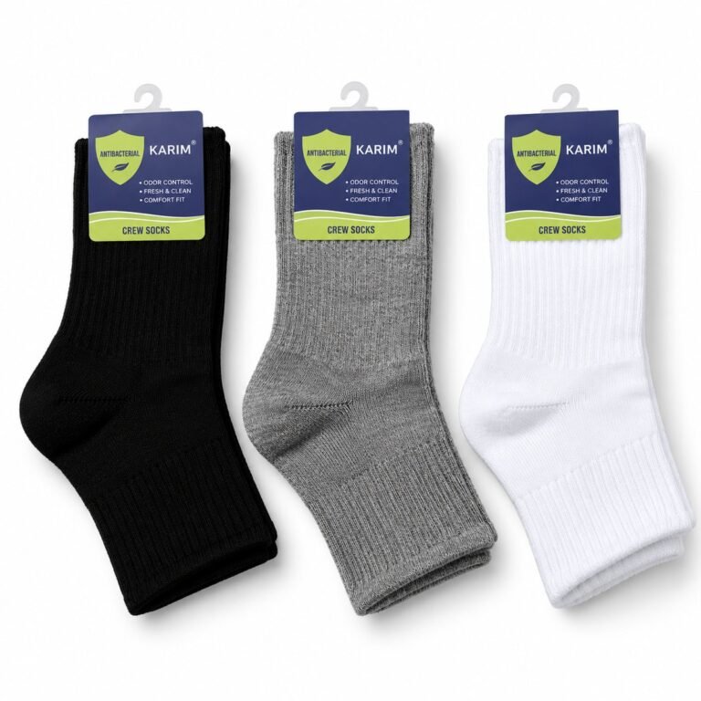 Karim Antibacterial Crew Socks