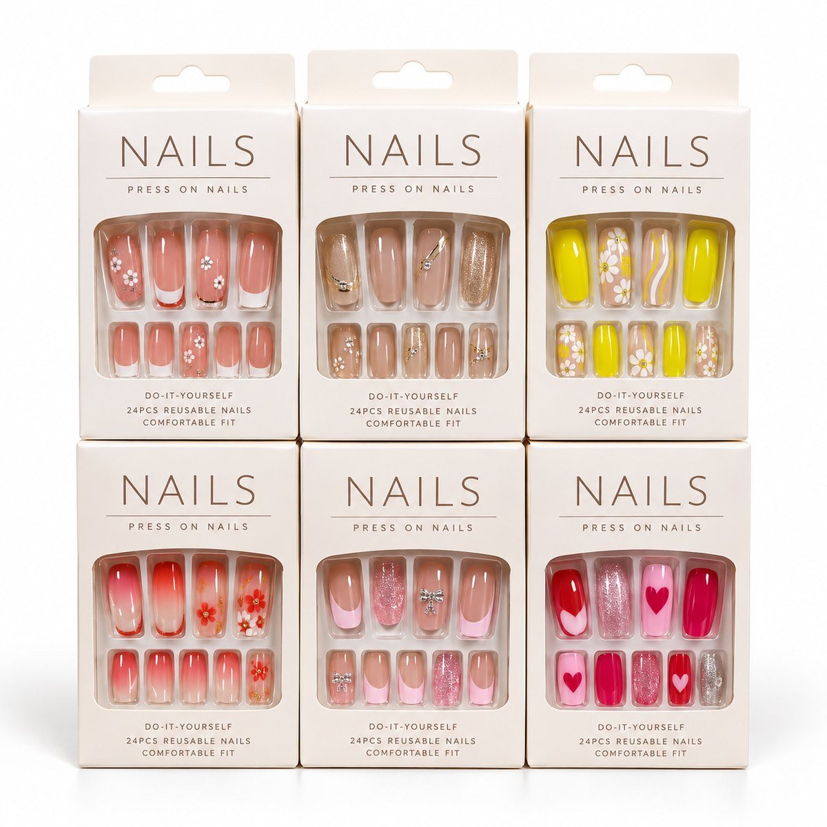 Press-On Nails Assorted Designs