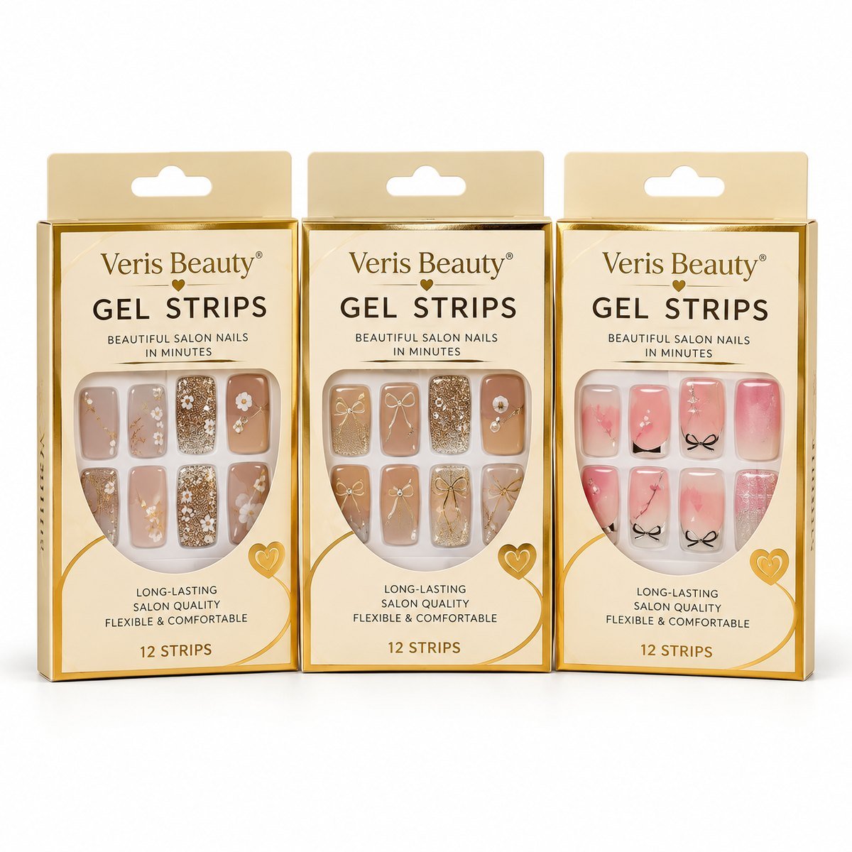 Veris Beauty Gel Nail Strips Assorted Designs
