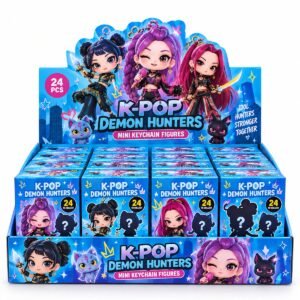 K-Pop Demon Hunters Mini Keychain Figures Display