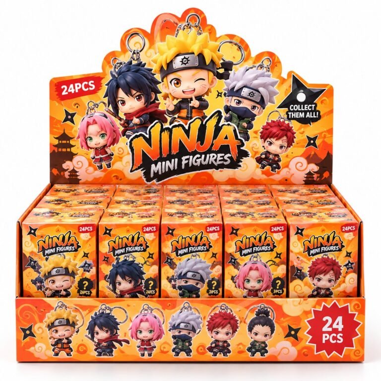 Naruto Mini Keychain Figures Display