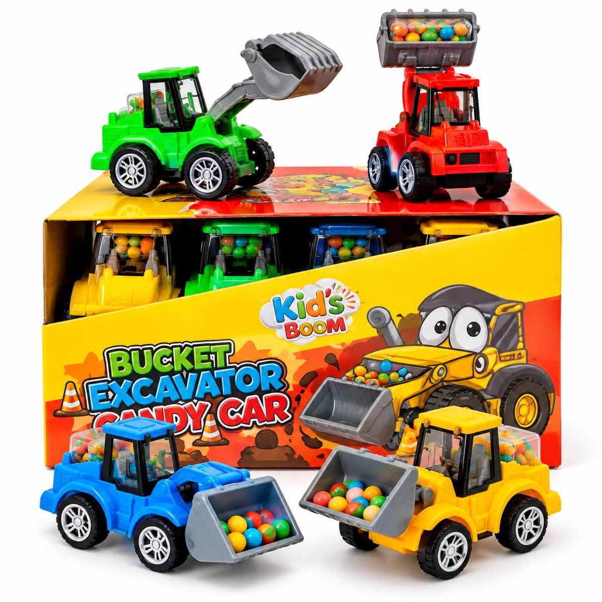 KIDS BOOM Bucket Excavator Candy Car